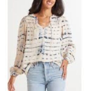 Sanctuary Lightweight Peasant Blouse Top Size M
